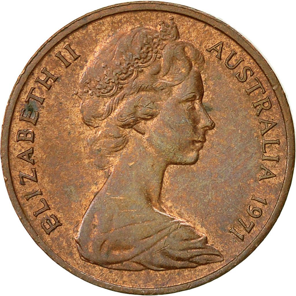 Australia | 1 Cent Coin | Feather-tailed Glider | Km:62 | 1966 - 1984