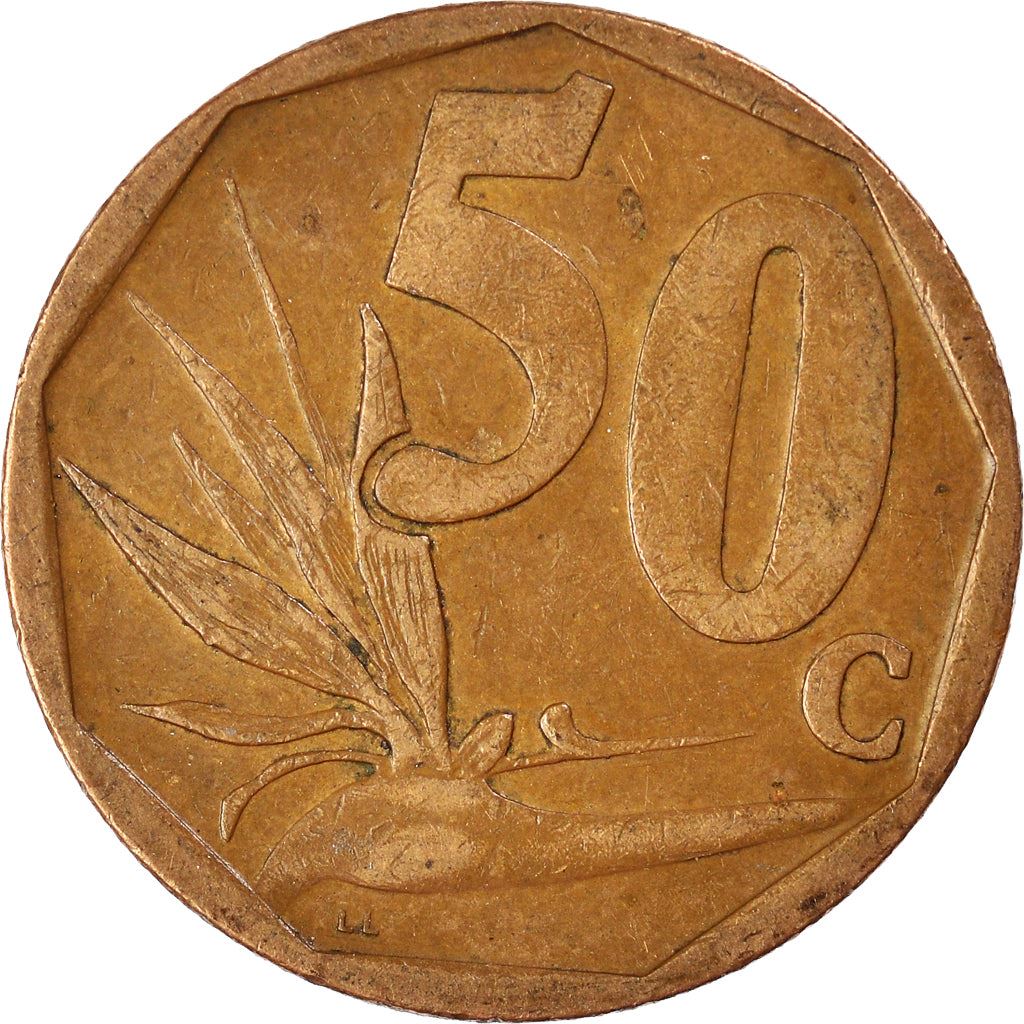 South Africa 50 Cents Zulu Legend - iNingizimu Afrika Coin KM489 2006