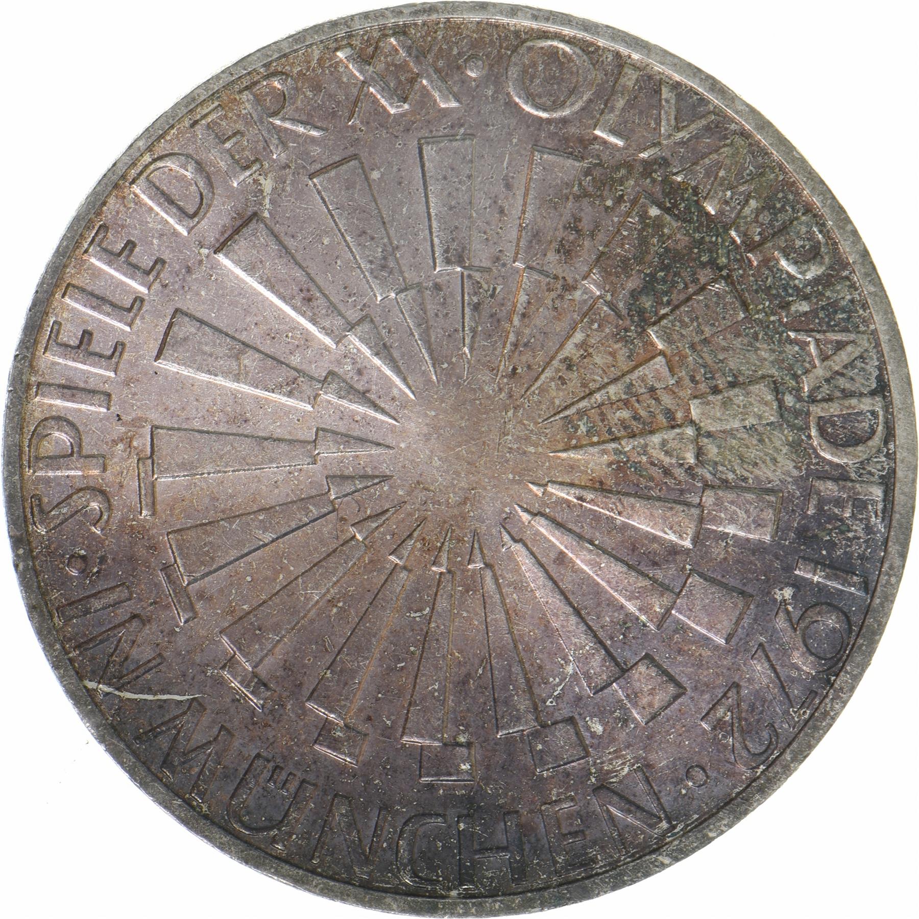 Federal Republic of Germany | 10 Deutsche Mark Coin | Olympic Games | KM:134 | 1972