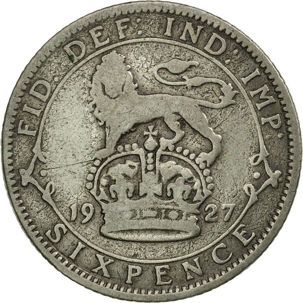 United Kingdom | 6 Pence Coin | George V | Km:828 | 1926 - 1927
