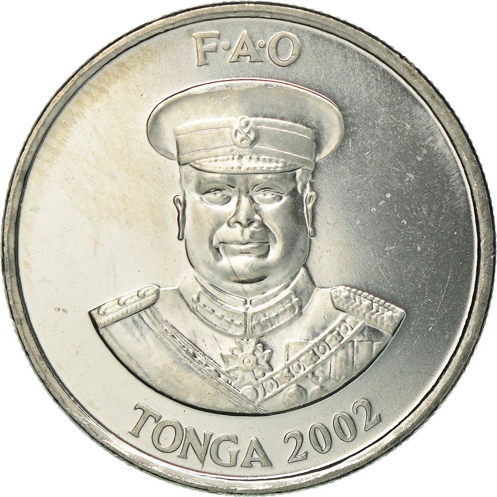 Tonga | Moneta da 10 Seniti | Re Tupou IV | Banana | FAO | Km:69A | 2002 - 2012