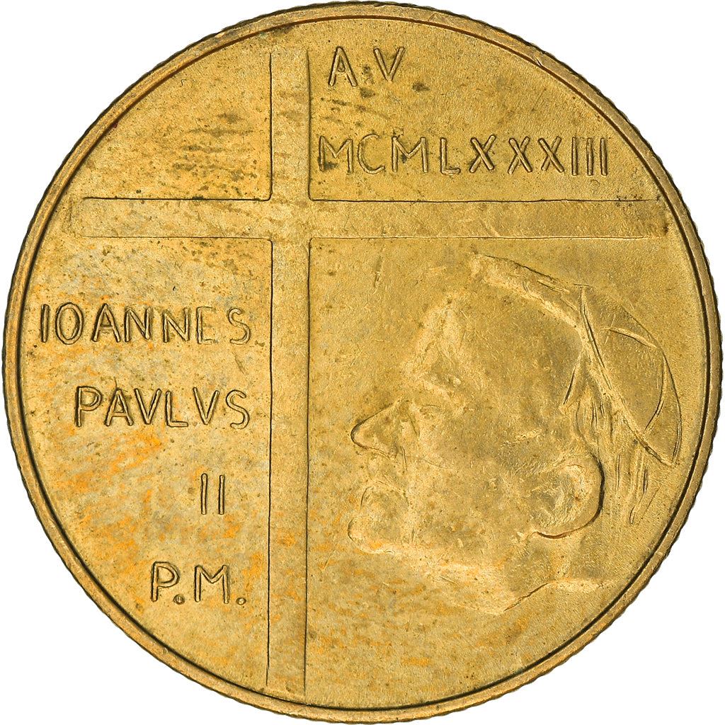 Vatican City | 200 Lire Coin | John Paul II | Km:174 | 1983