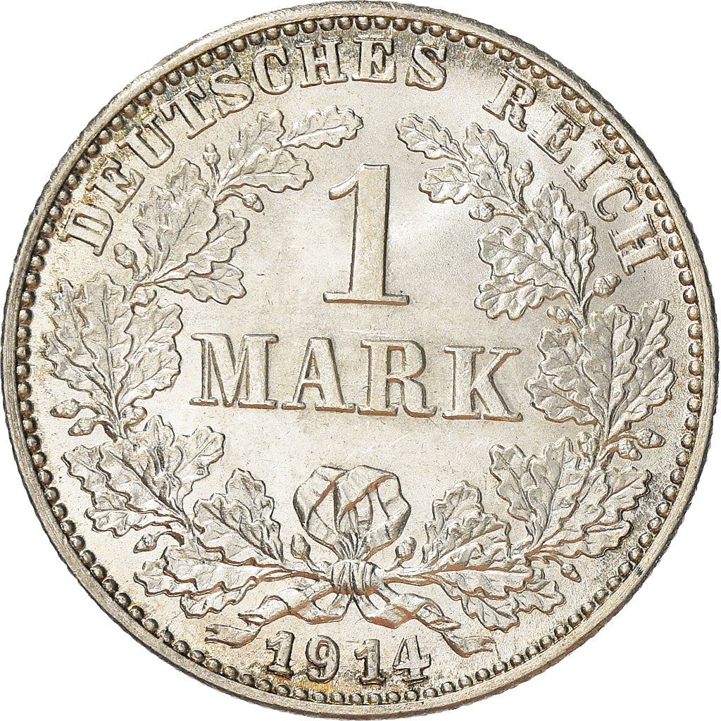 German Empire 1 Mark Coin | Deutsches Reich | Wilhelm II | Type 2 - Small Shield | KM14 | 1891 - 1916