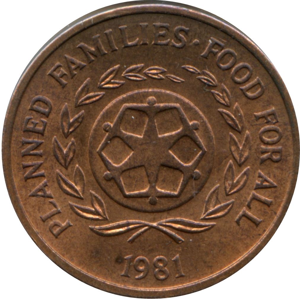 Tonga | Moneta da 2 Seniti | Pianta di Taro | FAO | Km:67 | 1981 - 1996