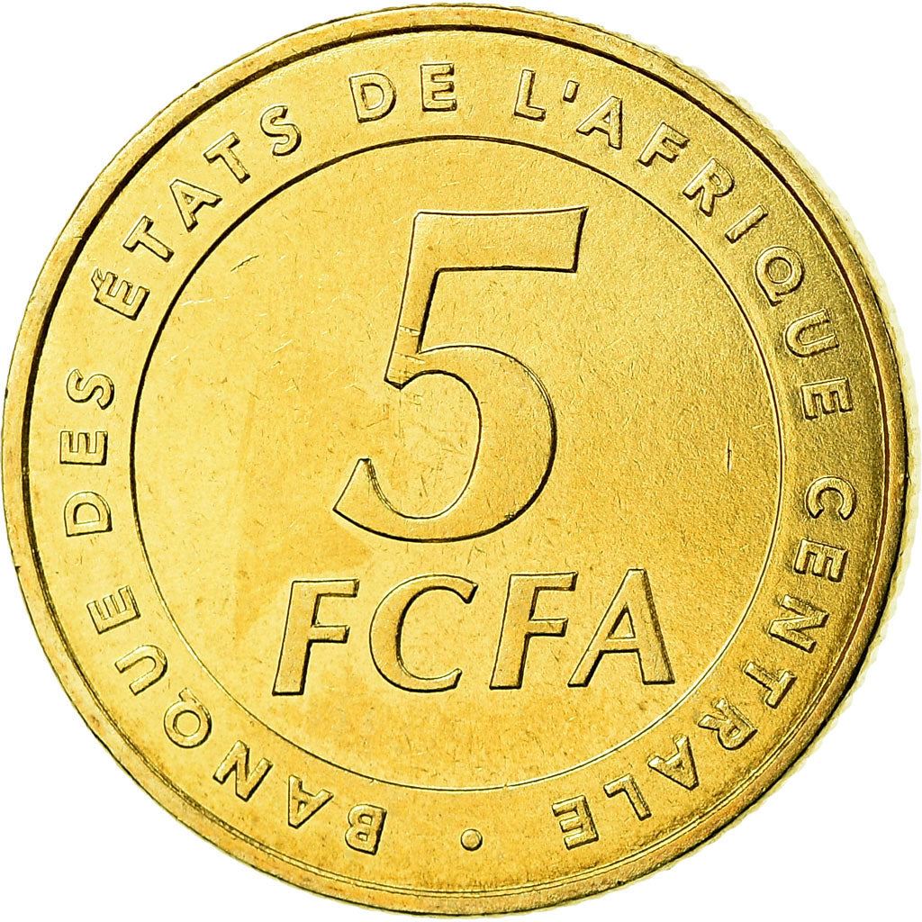 Central African States | 5 Francs Cfa Coin | Plants | Km:18 | 2006