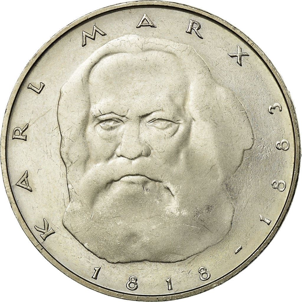 Germany 5 Deutsche Mark Coin | Karl Heinrich Marx | Eagle | KM158 | 1983