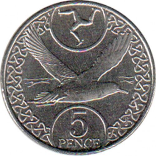 Isle of Man | 5 Pence Coin | Manx Shearwater | Queen Elizabeth II | Km:1580 | 2017 - 2021