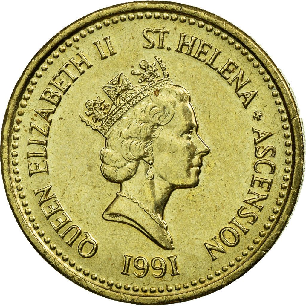 Saint Helena i Wniebowstąpienie | Moneta 1 funta | Elżbieta II | Mewa Sooty Tern | Km:17 | 1991 - 2015