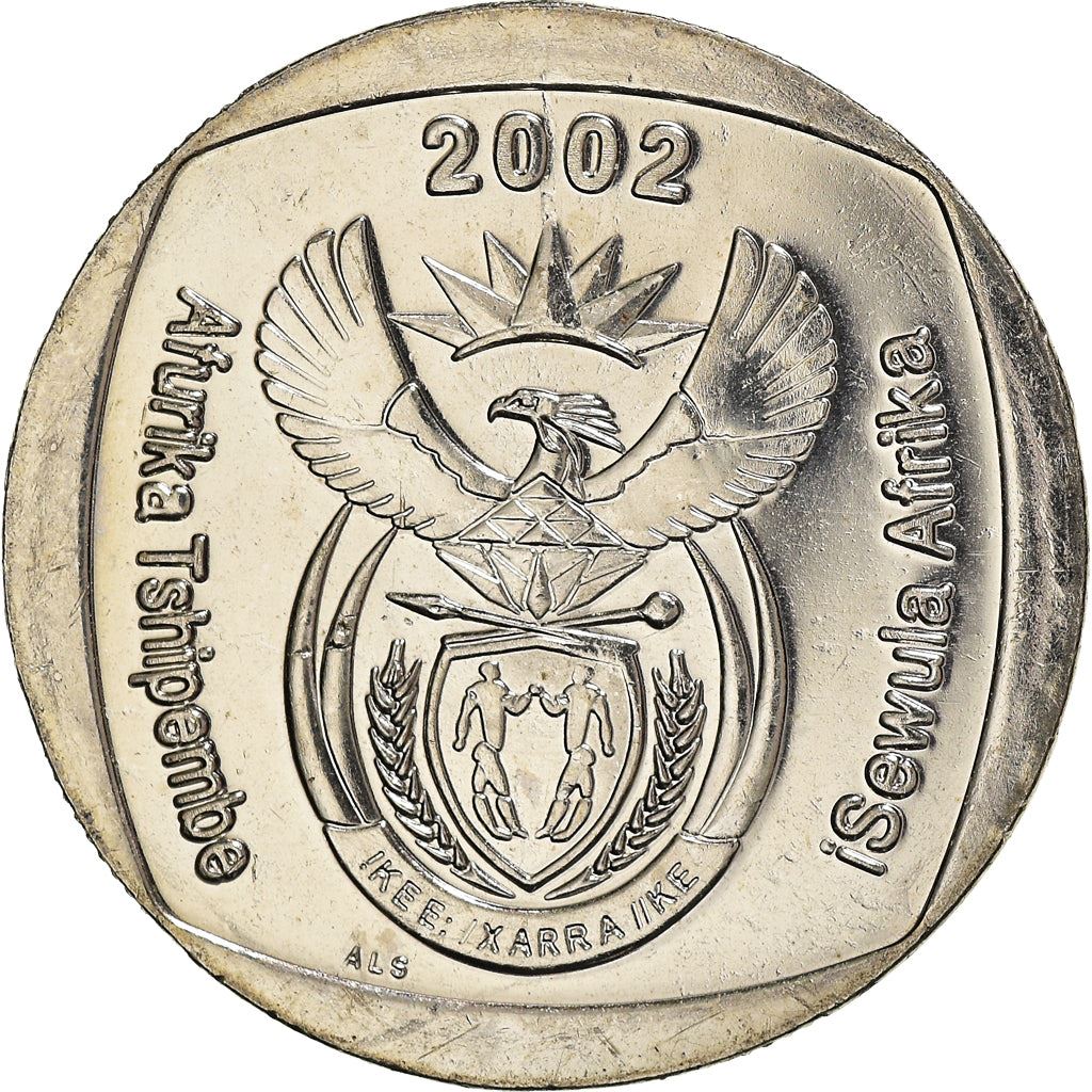 South Africa | 5 Rand Coin | Animals | Wildebeest | Gnu | Km:274 | 2002
