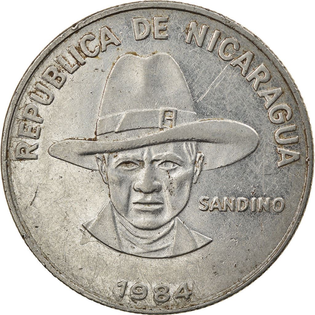 Nicaragua Coin Nicaraguan 1 Cordoba | Augusto Nicolas Sandino | KM43a | 1984 - 1985