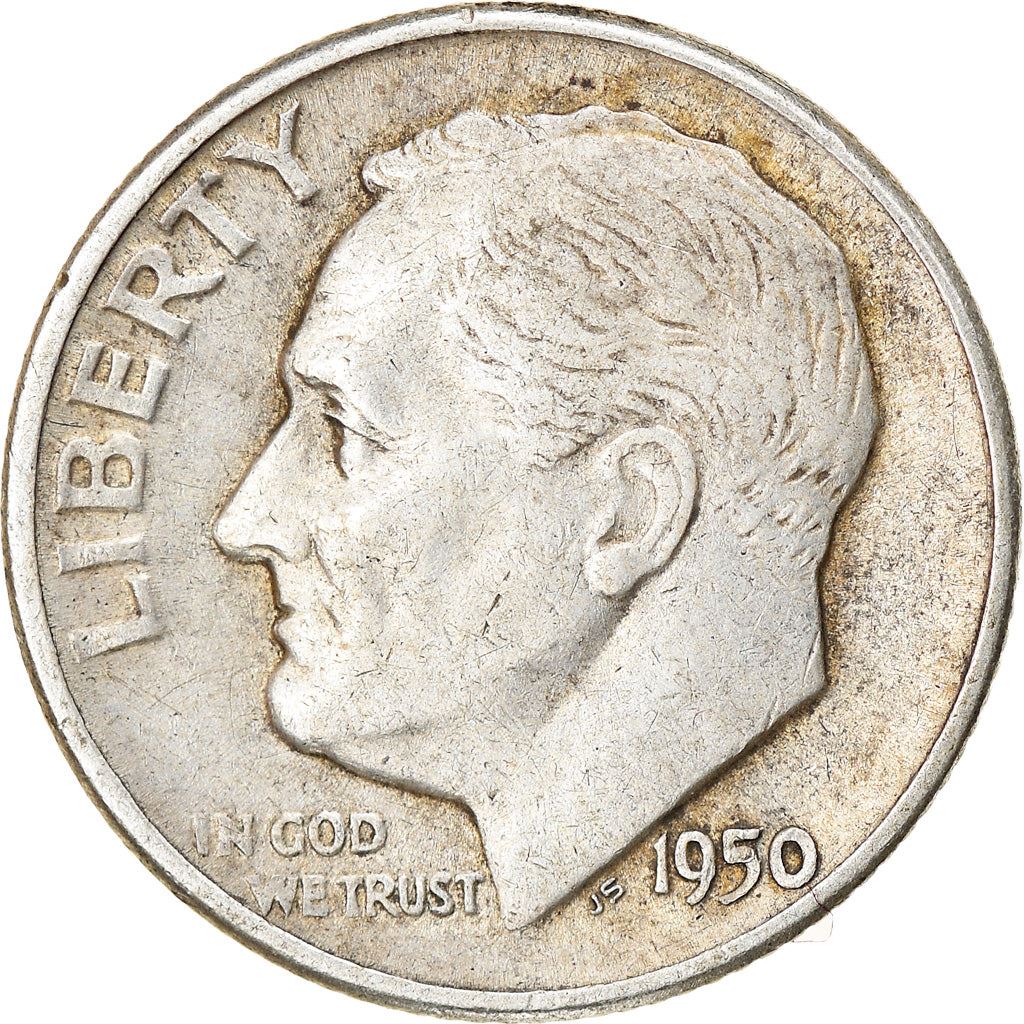 الولايات المتحدة | عملة 1 دايم | فرانكلين د. روزفلت | KM:195 | 1946 - 1964
