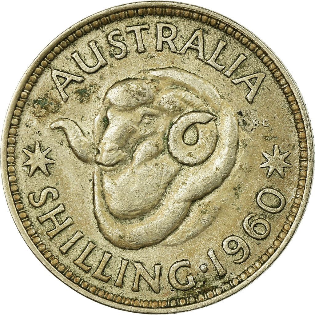 Australia | 1 Shilling Coin | Ram | Km:59 | 1955 - 1963