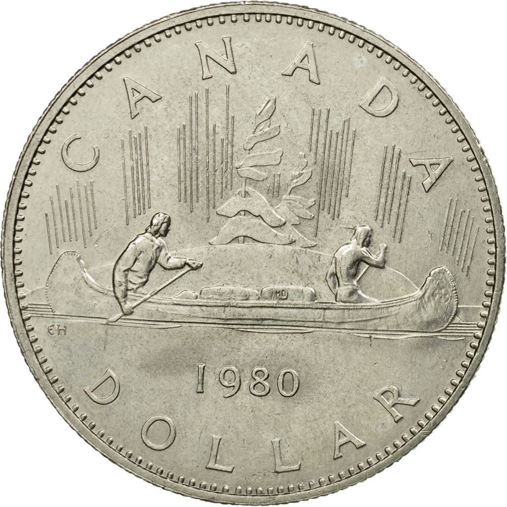 Canada | 1 Dollar Coin | Canoe | Km:120 | 1978 - 1987