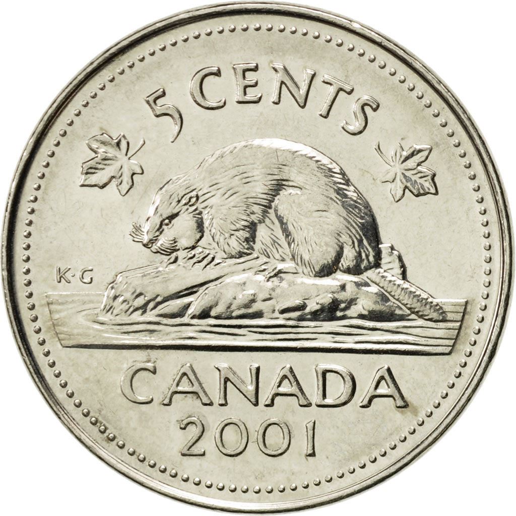 Canada | 5 Cents Coin | Beaver | Km:182B | 1999 - 2003
