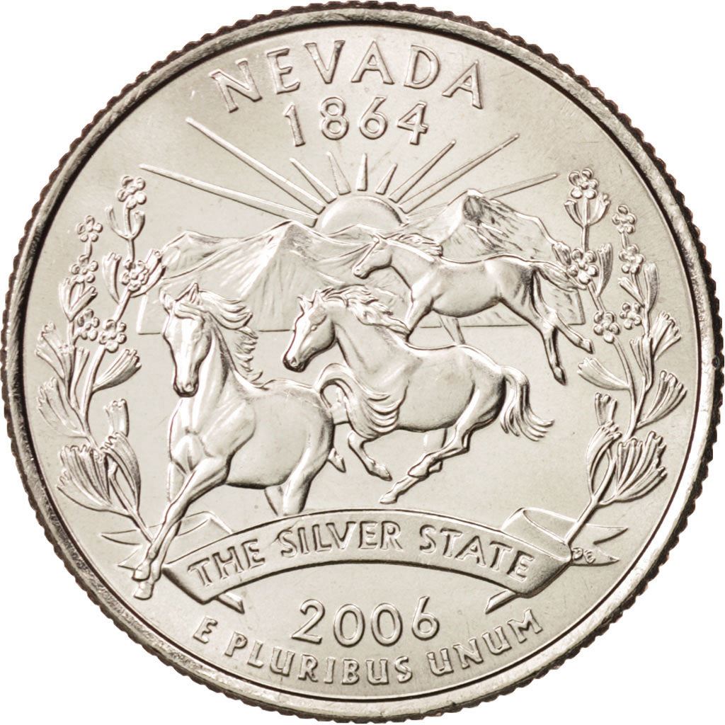 United States | 1/4 Dollar Coin | Nevada | Km:382 | 2006