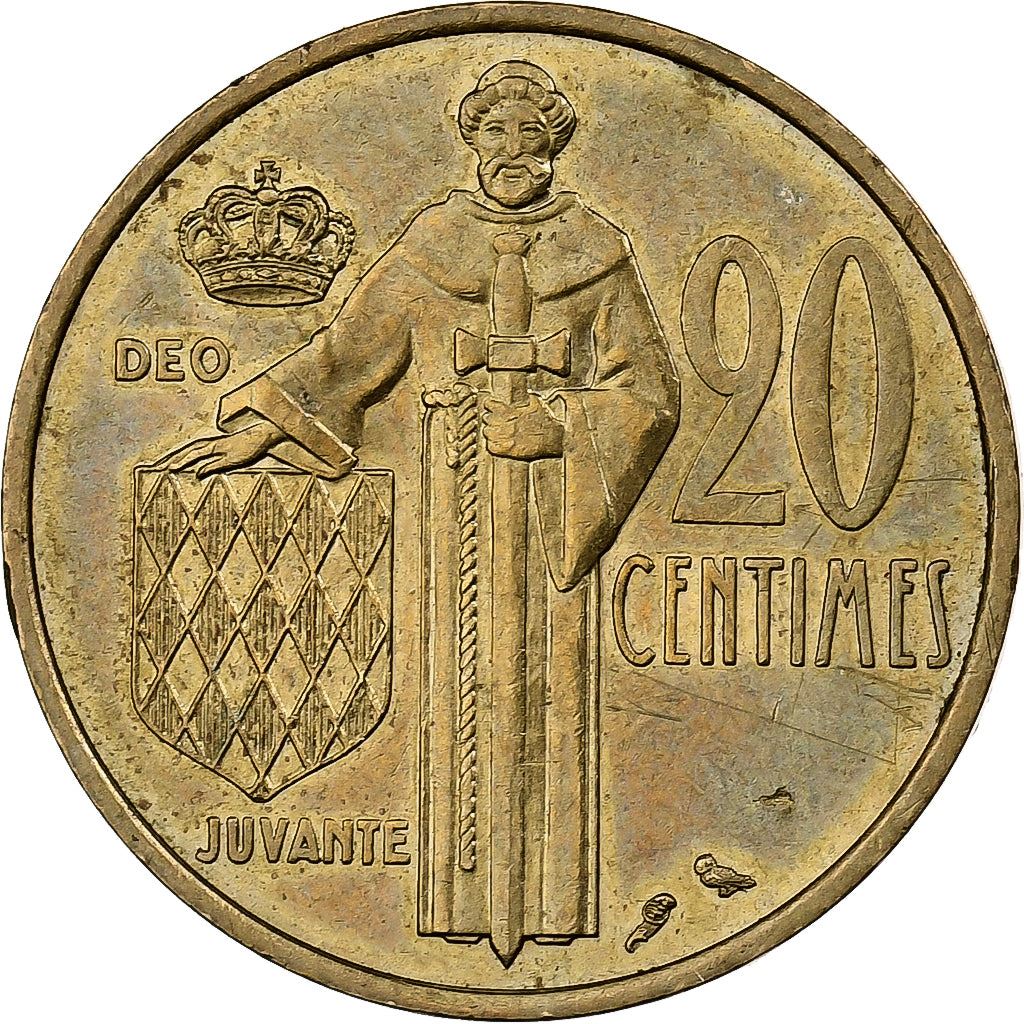 Monaco | 20 Centimes Coin | Rainier III | Km:143 | 1962 - 1995