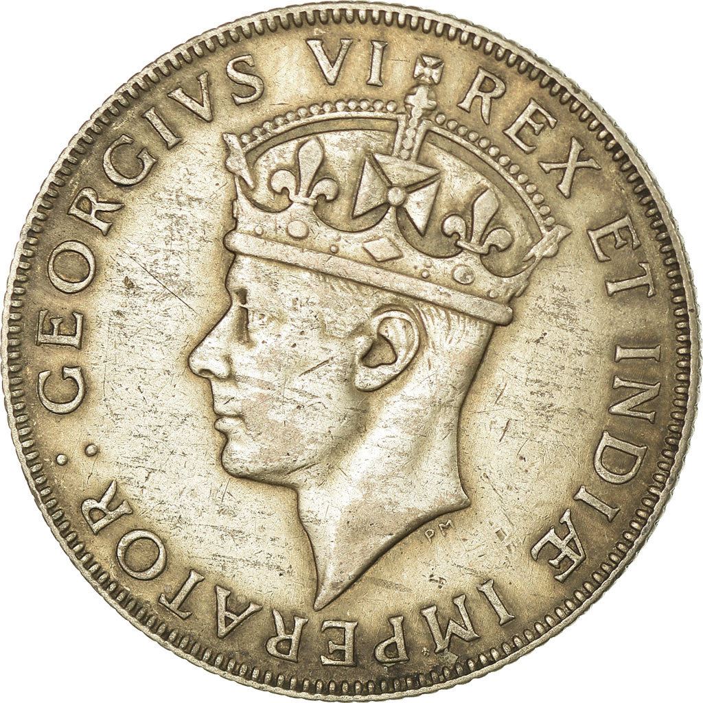 East Africa | 1 Shilling Coin | George VI | Lion | Mountains | Km:28 | 1937 - 1946