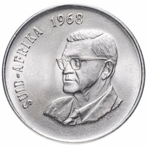 Sør-Afrika 50 Cent Mynt | Charles Swart | Afrikaans Legende - SUID AFRIKA | KM79.2 | 1968