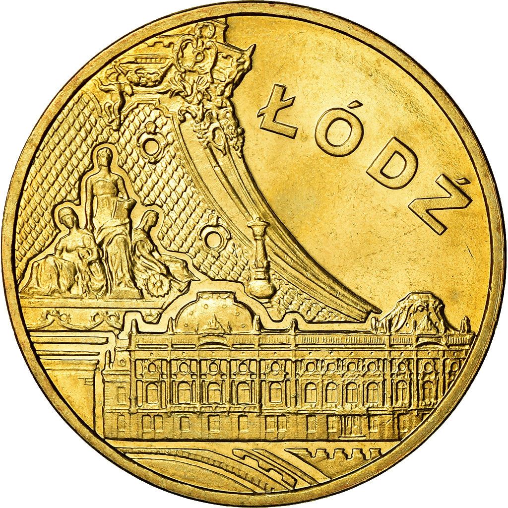 Poland | 2 Zlotys Coin | Łódź | Y:804 | 2011