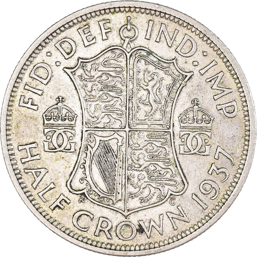 United Kingdom | 1/2 Crown Coin | George VI | KM:856 | 1937 - 1946