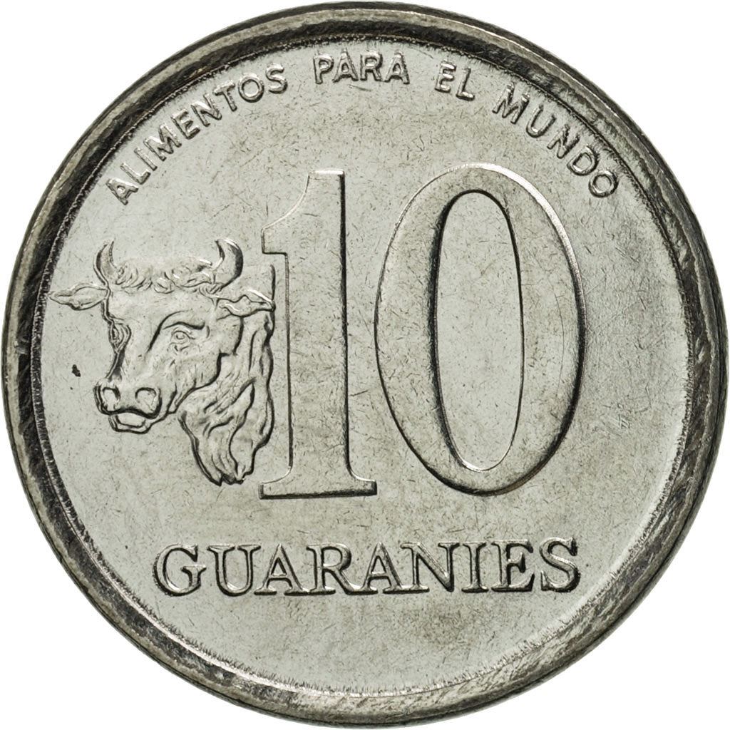 Paraguay | 10 Guaranies Coin | FAO | Km:167 | 1978 - 1988