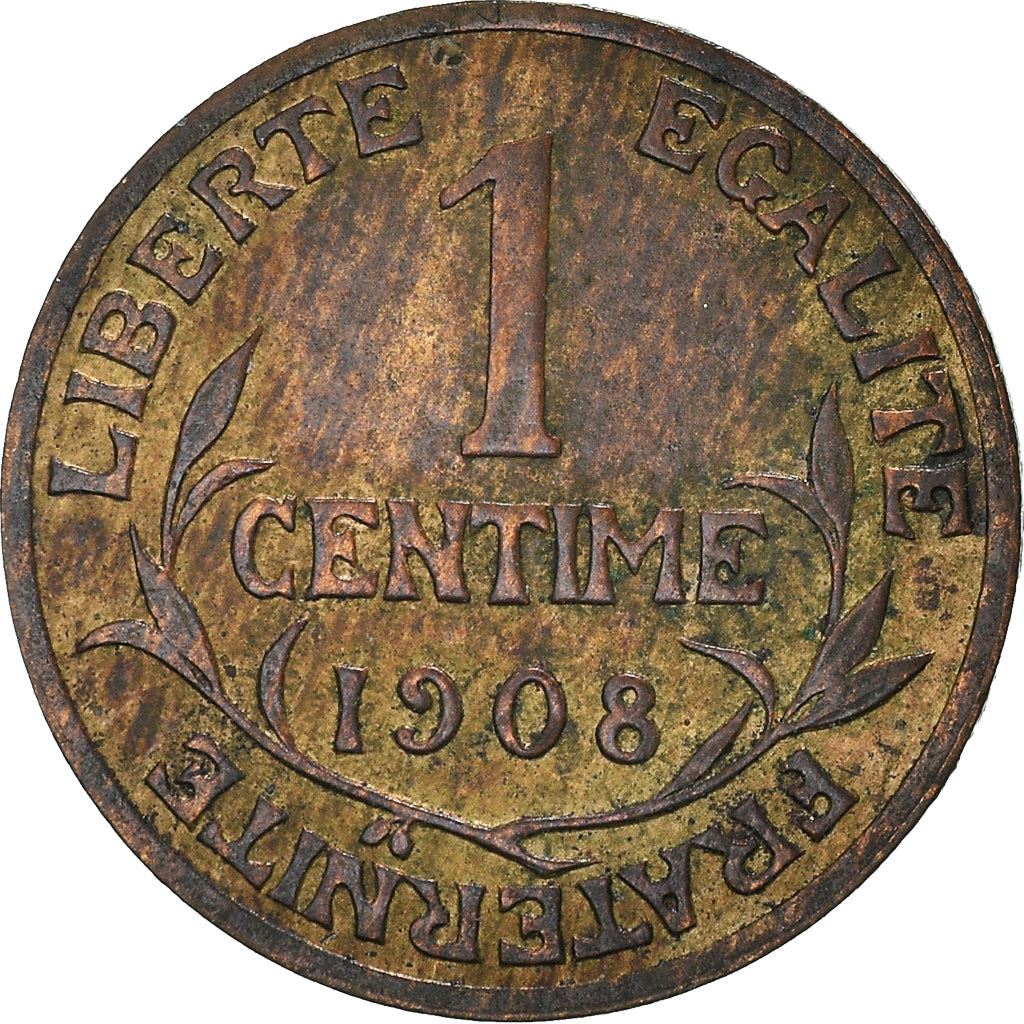 French 1 Centime Coin | Third Republic | KM840 | France | 1898 - 1920