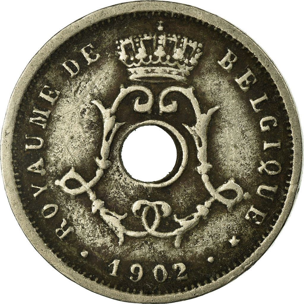 Belgium | 5 Centimes Coin | Copper-Nickel | Monogram | Km:46 | 1901 - 1903