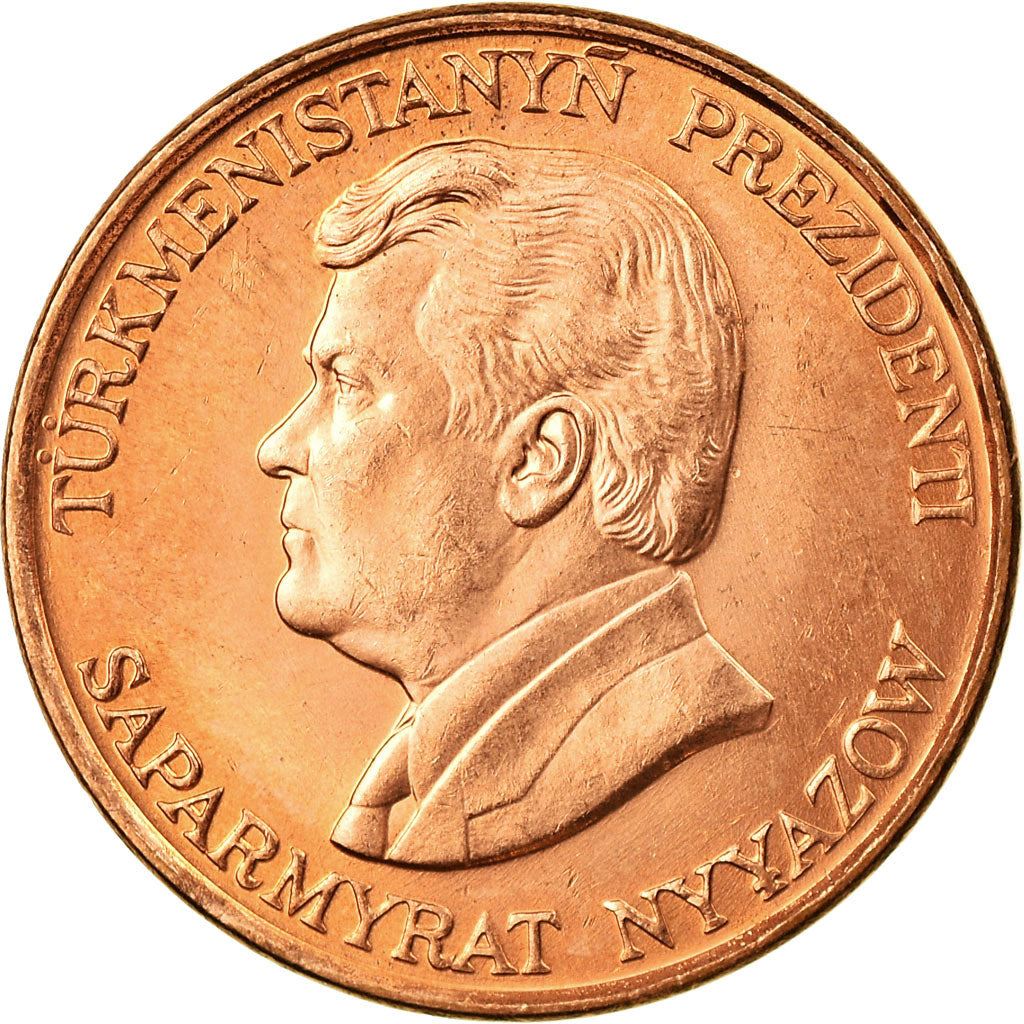 Turkmenistan 10 Tenne Coin | Saparmurat Niyazov | KM3 |1993