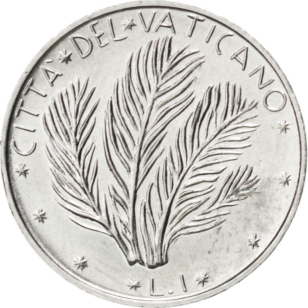Vatican City | 1 Lira Coin | FAO | Aluminium | KM:116 | 1970-1977