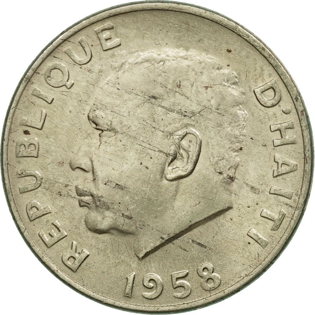 Haiti | 10 Centimes Coin | Francois Duvalier | Cannon | Km:63 | 1958 - 1970