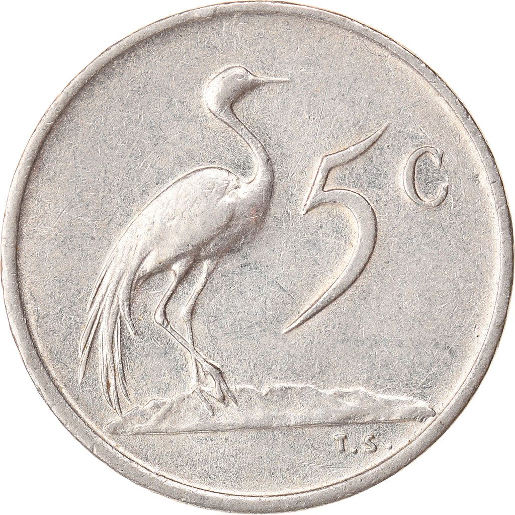 Sør-Afrika 5 Cent Mynt | Charles Swart | Engelsk Legende - SOUTH AFRICA | KM76.1 | 1968