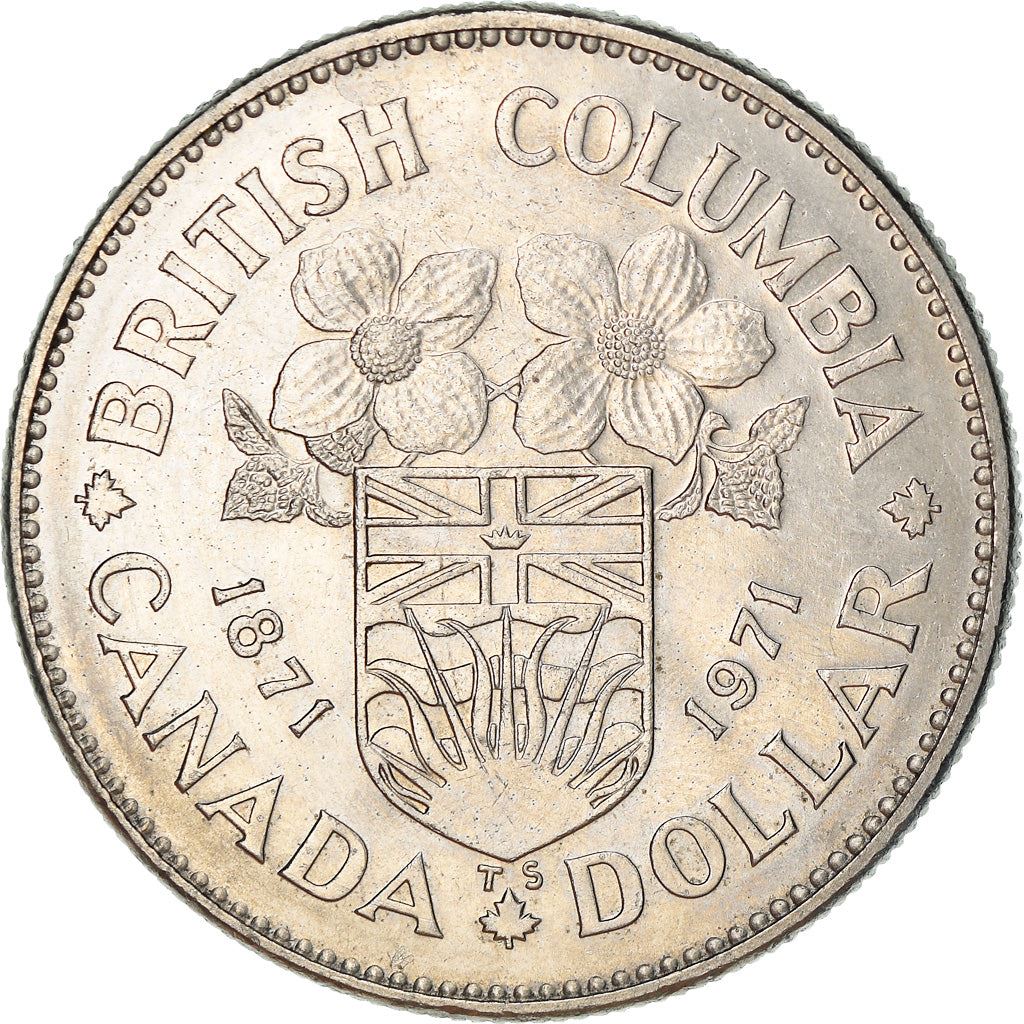 Canada | 1 Dollar Coin | British Columbia | Nickel | KM:79 | 1971