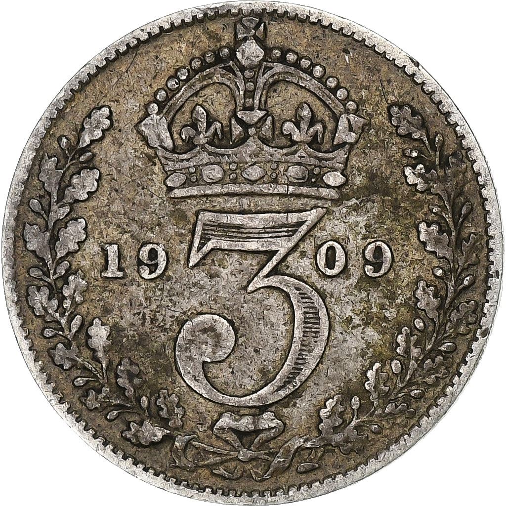 United Kingdom | 3 Pence Coin | Edward VII | Km:797 | 1902 - 1910