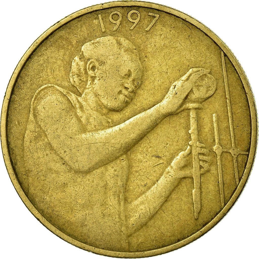 Western African States | 25 Francs Cfa Coin | Emblem of Central Bank | Laboratory Assistant | Km:9 | 1980 - 2024