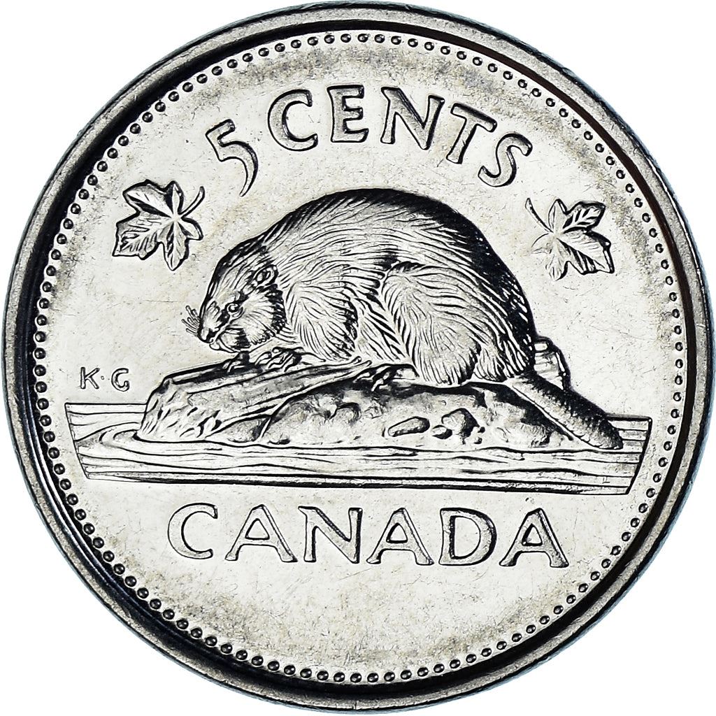 Canada | 5 Cents Coin | Nickel plated steel | Golden Jubilee | KM:446 | 2002