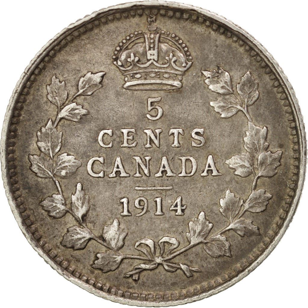 Canada | 5 Cents Coin | Silver | KM:22 | 1912-1919