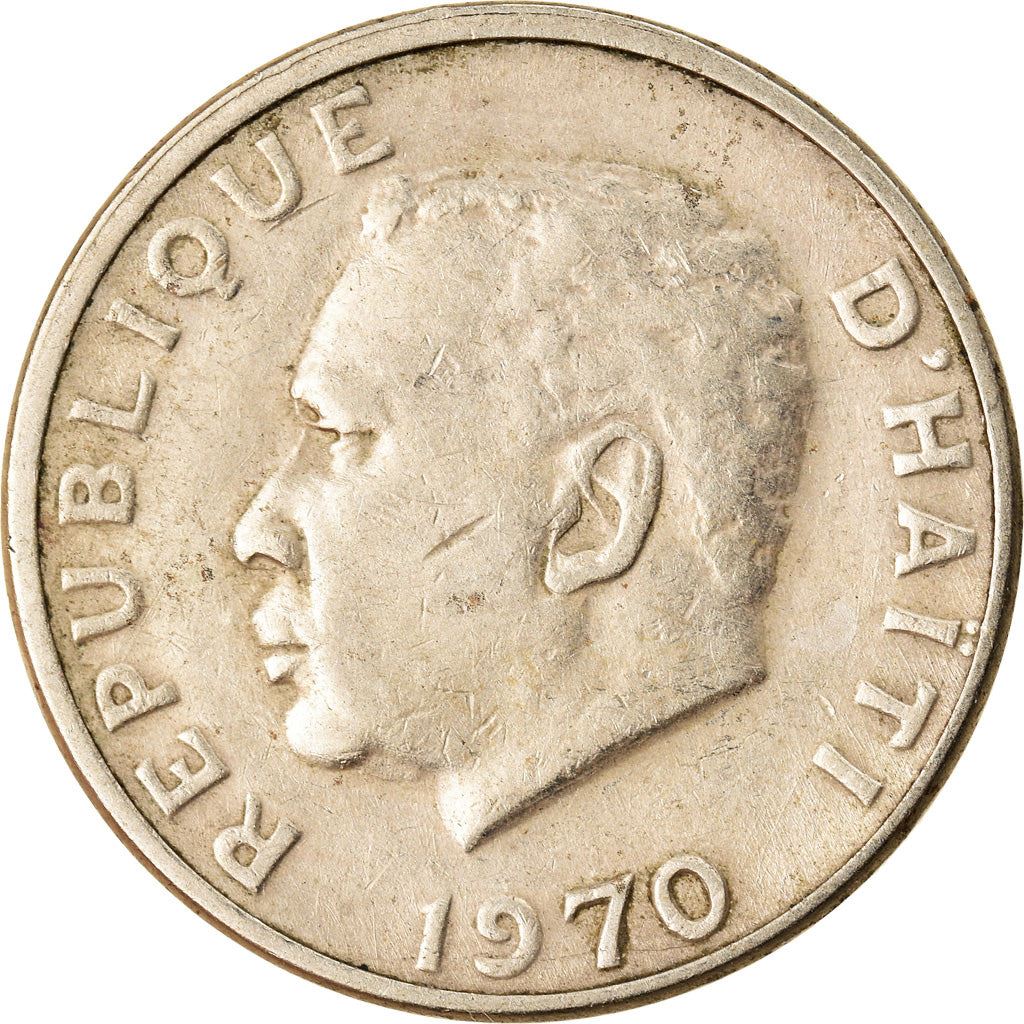 Haiti | 5 Centimes Coin | Francois Duvalier | Cannon | Km:62 | 1958 - 1970