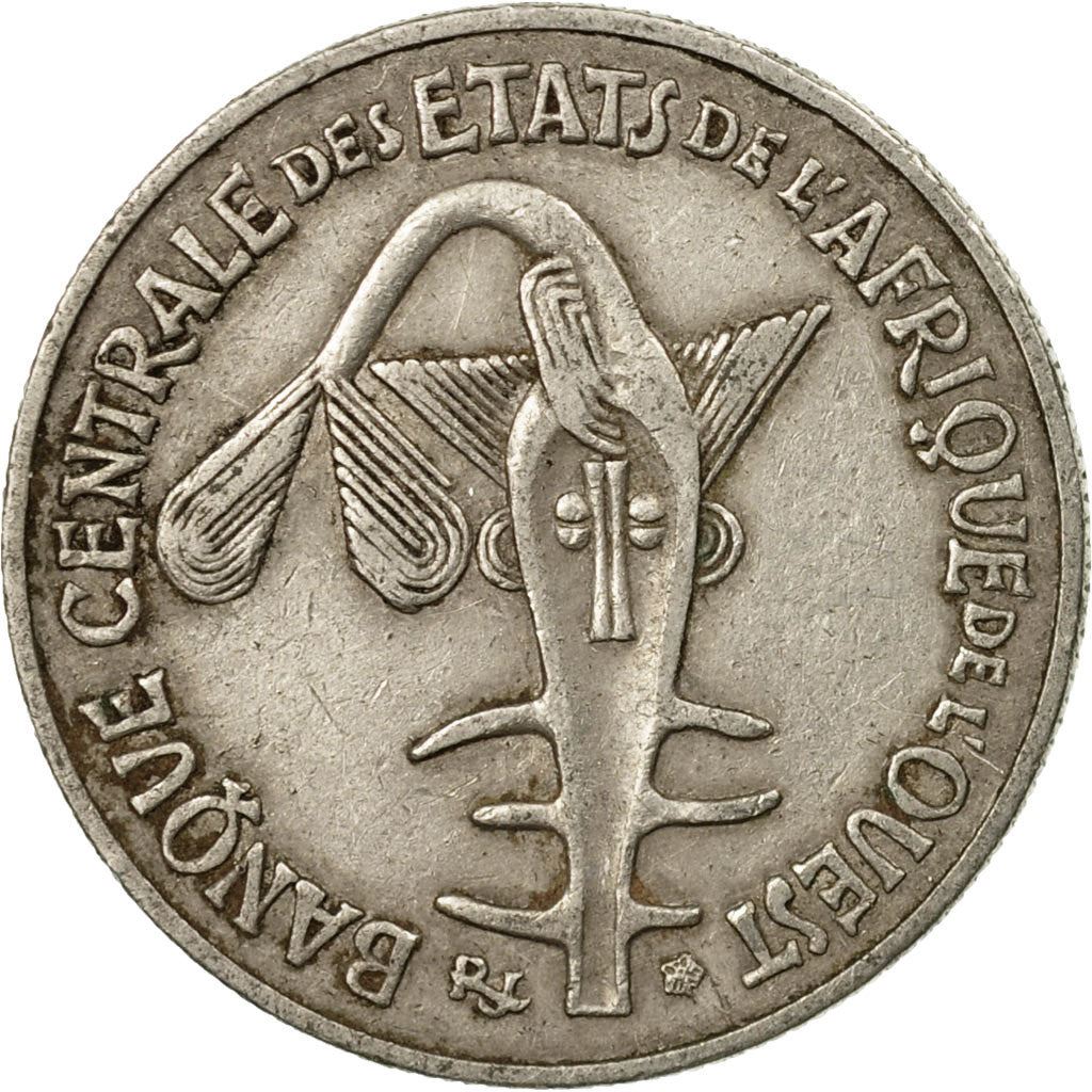 Western African States | 50 Francs Cfa Coin | Emblem of Central Bank | Beans | Grains | Nuts | Km:6 | 1972 - 2011