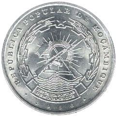 Mozambique | 20 Meticais Coin | Tank | KM:103a | 1986