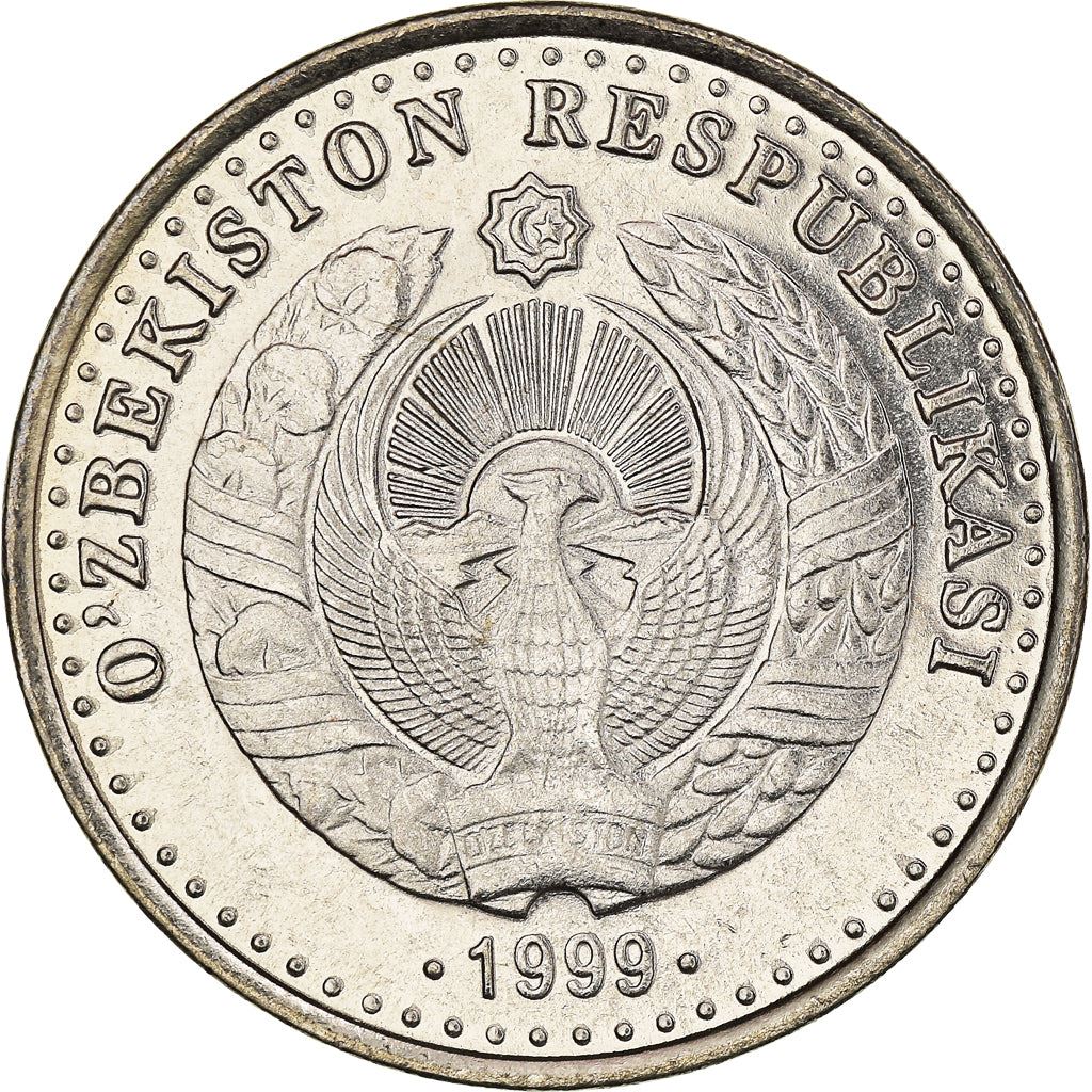 Uzbekistan | 25 SoʻM Coin | Jaloliddin Manguberdi | 800th Anniversary of Birth | KM:11 | 1999