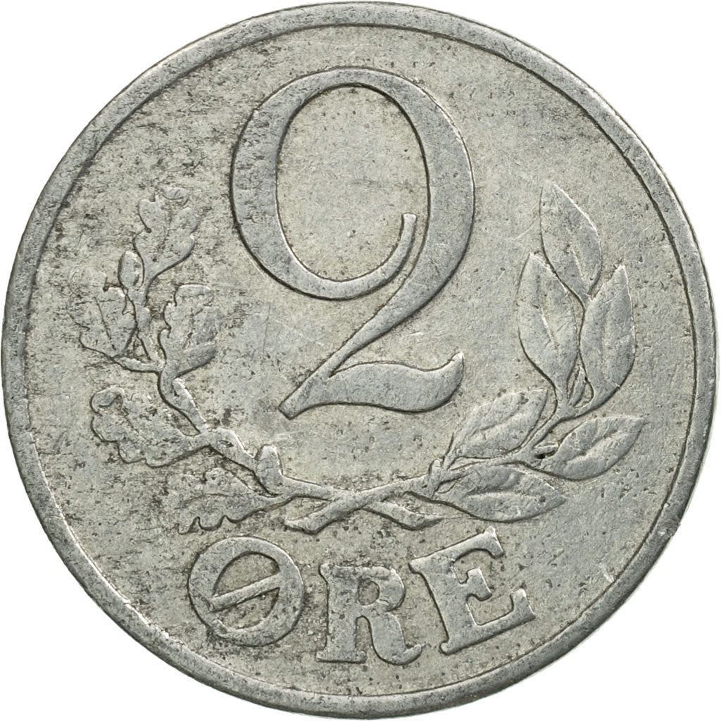 Denmark | 2 Ore Coin | Monogram | Km:833 | 1941