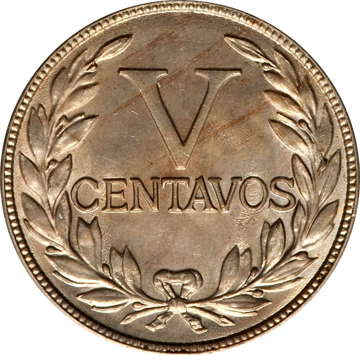 Colombia 5 Centavos Coin | Liberty | Wreath Coin | 1918 - 1950