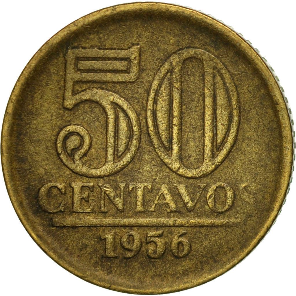 Brazil | 50 Centavos Coin | Star | Km:566 | 1956