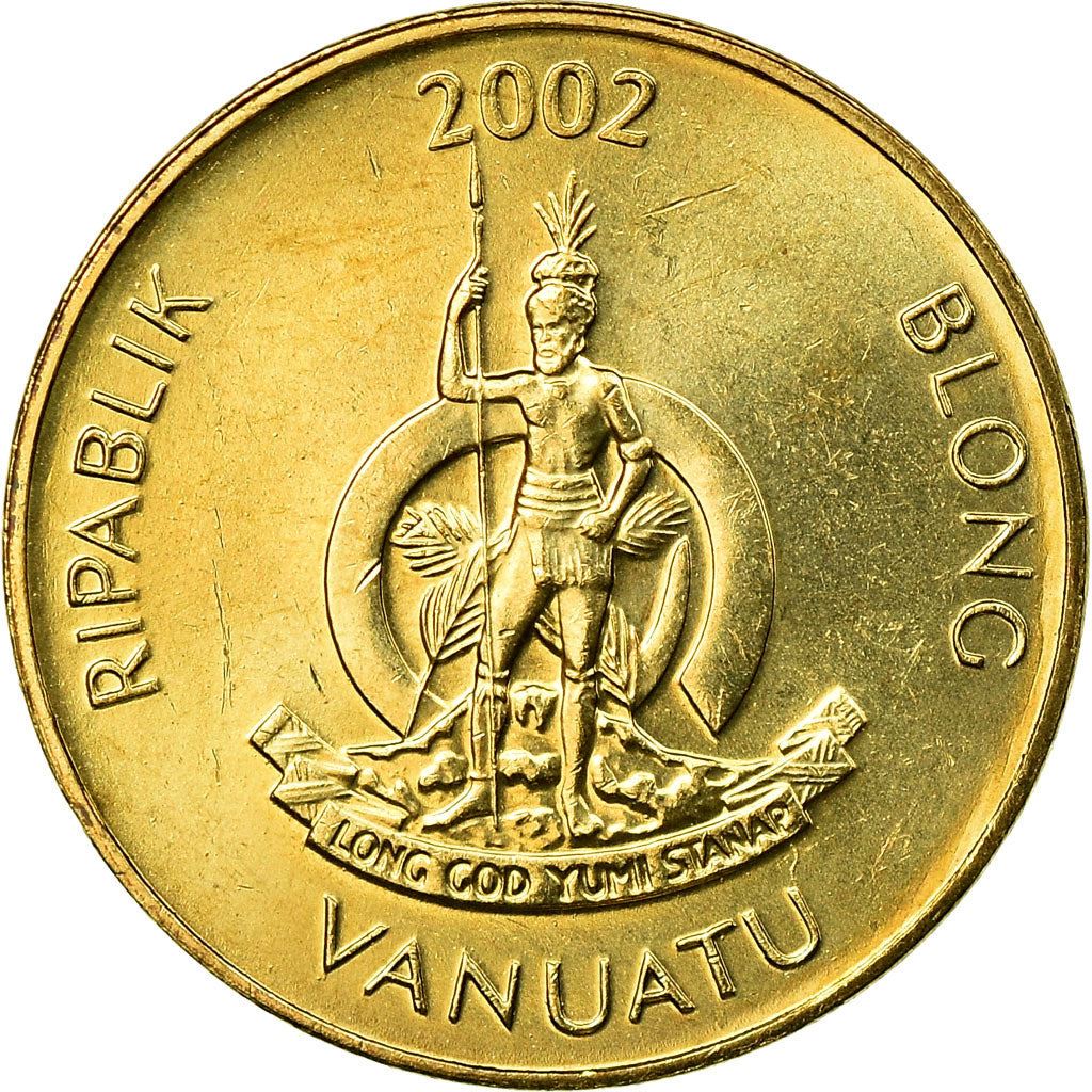 Vanuatu | 1 Vatu Coin | Melanesian Warrior | Triton Conch Shell | Km:3 | 1983 - 2002
