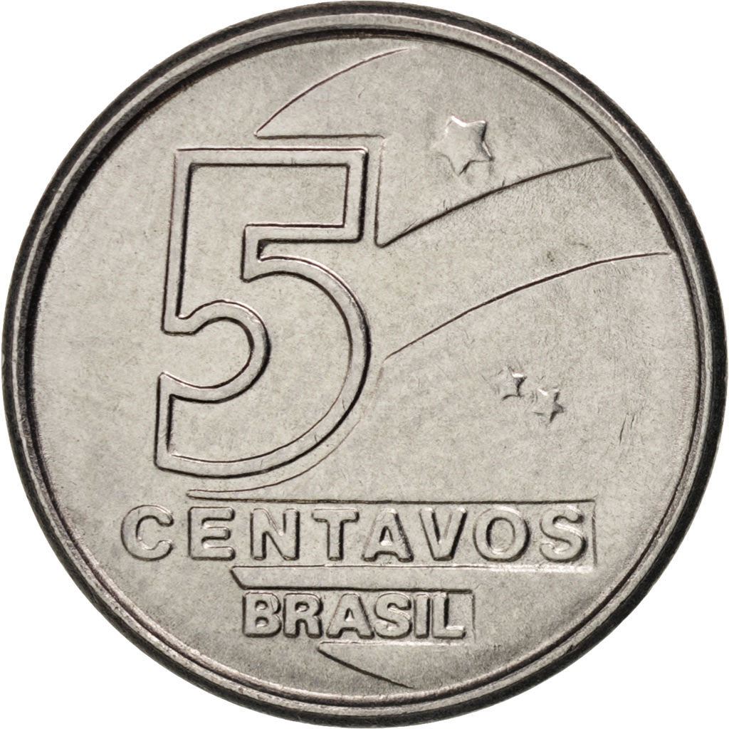 Brazil | 5 Centavos Coin | Fisher | Km:612 | 1989 - 1990