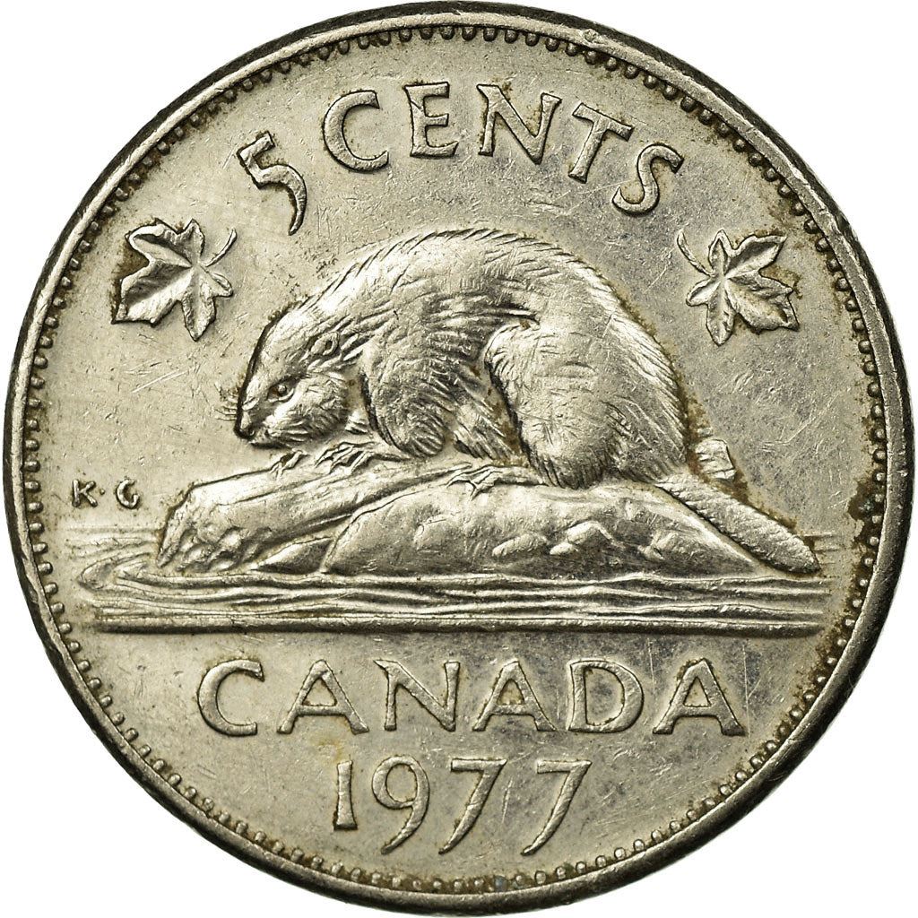 Canada | 5 Cents Coin | Nickel | 2nd portrait | KM:60.1 | 1965-1978