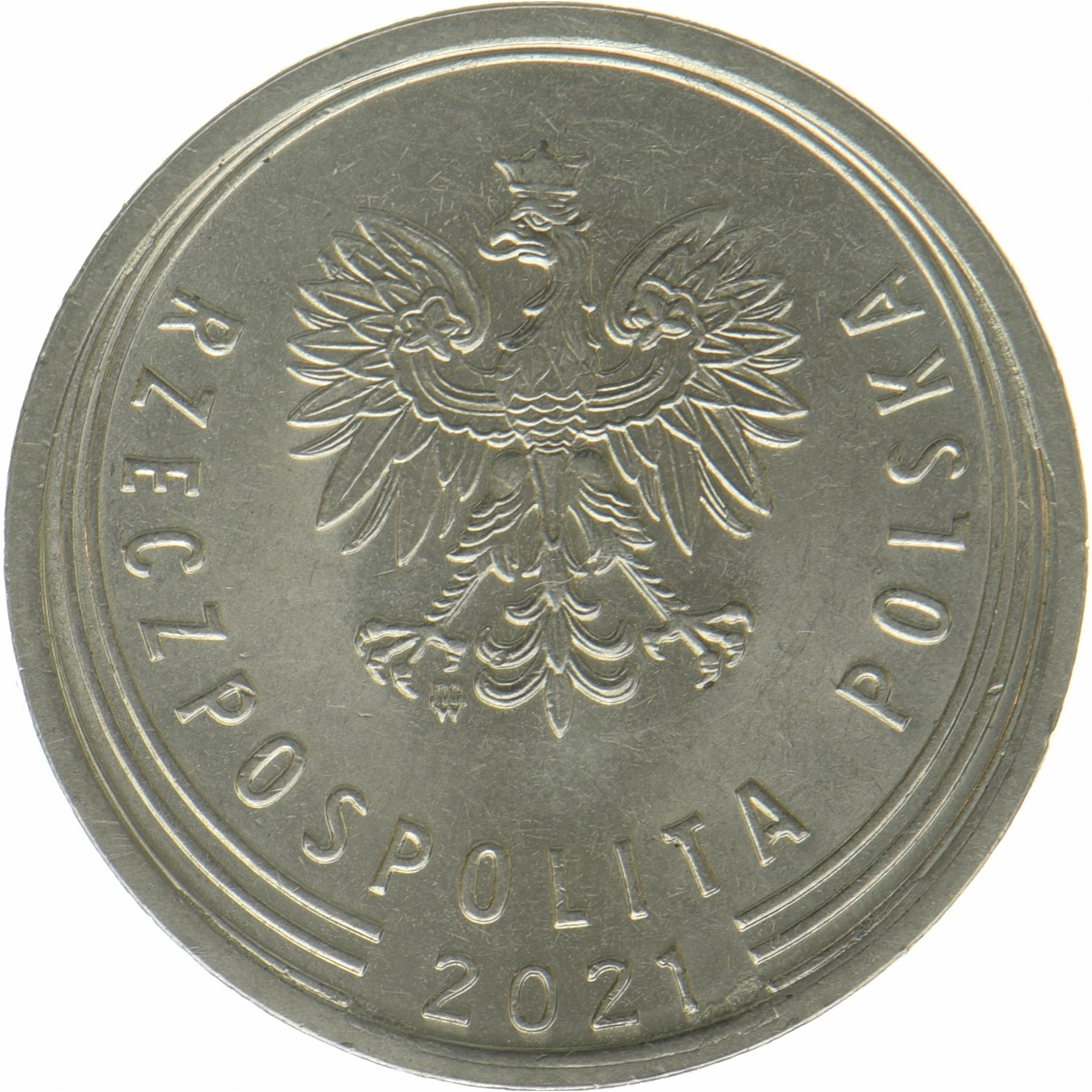 Polen | 1 Zloty Münze | Gekrönter Adler | J:974c | 2019 - 2025