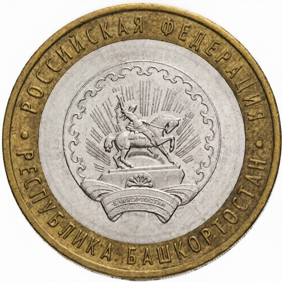 Russia | 10 Roubles Coin | Bashkortostan | Y:972 | 2007