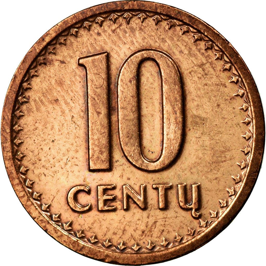 Lithuania Coin Lithuanian 10 Centų | Vytis | Knight | Horse | KM88 | 1991