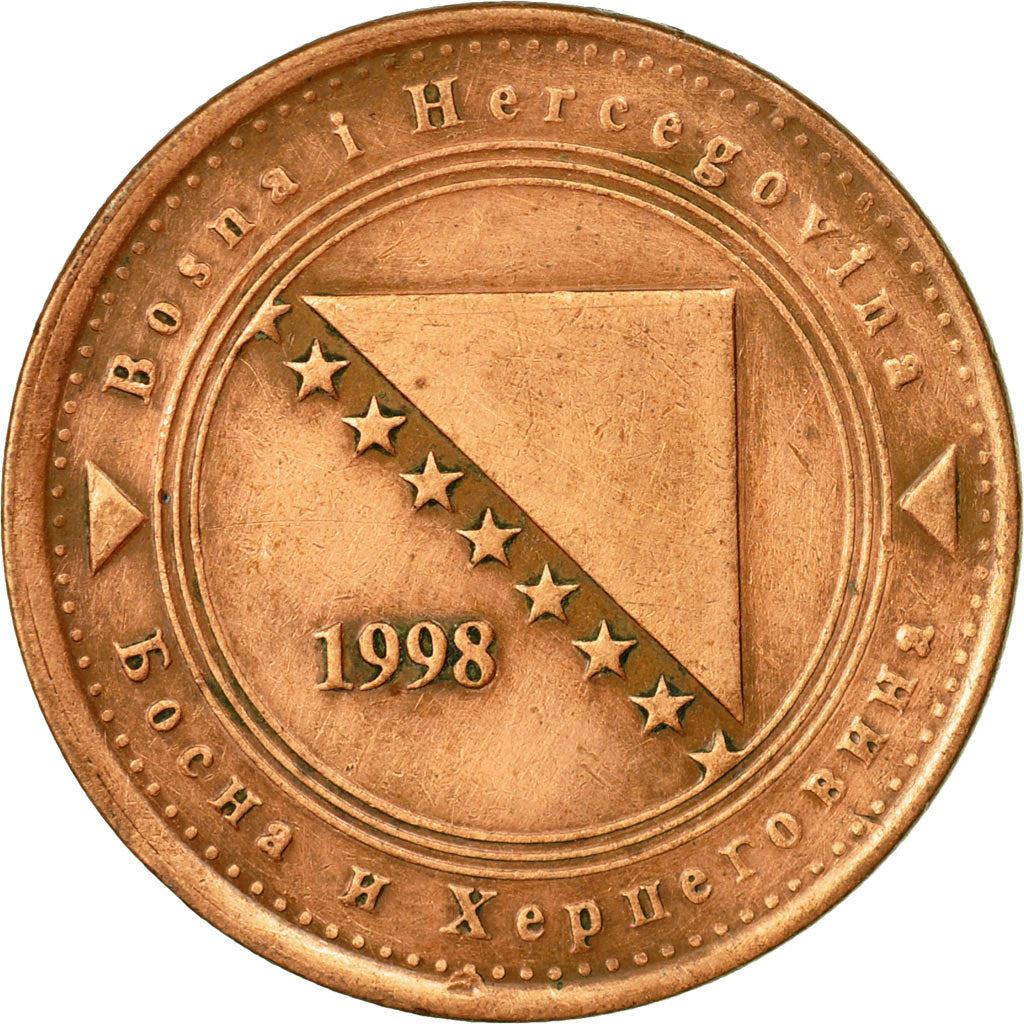 Bosnia and Herzegovina | 50 Feninga Coin | Map of Bosnia | Km:117 | 1998 - 2025